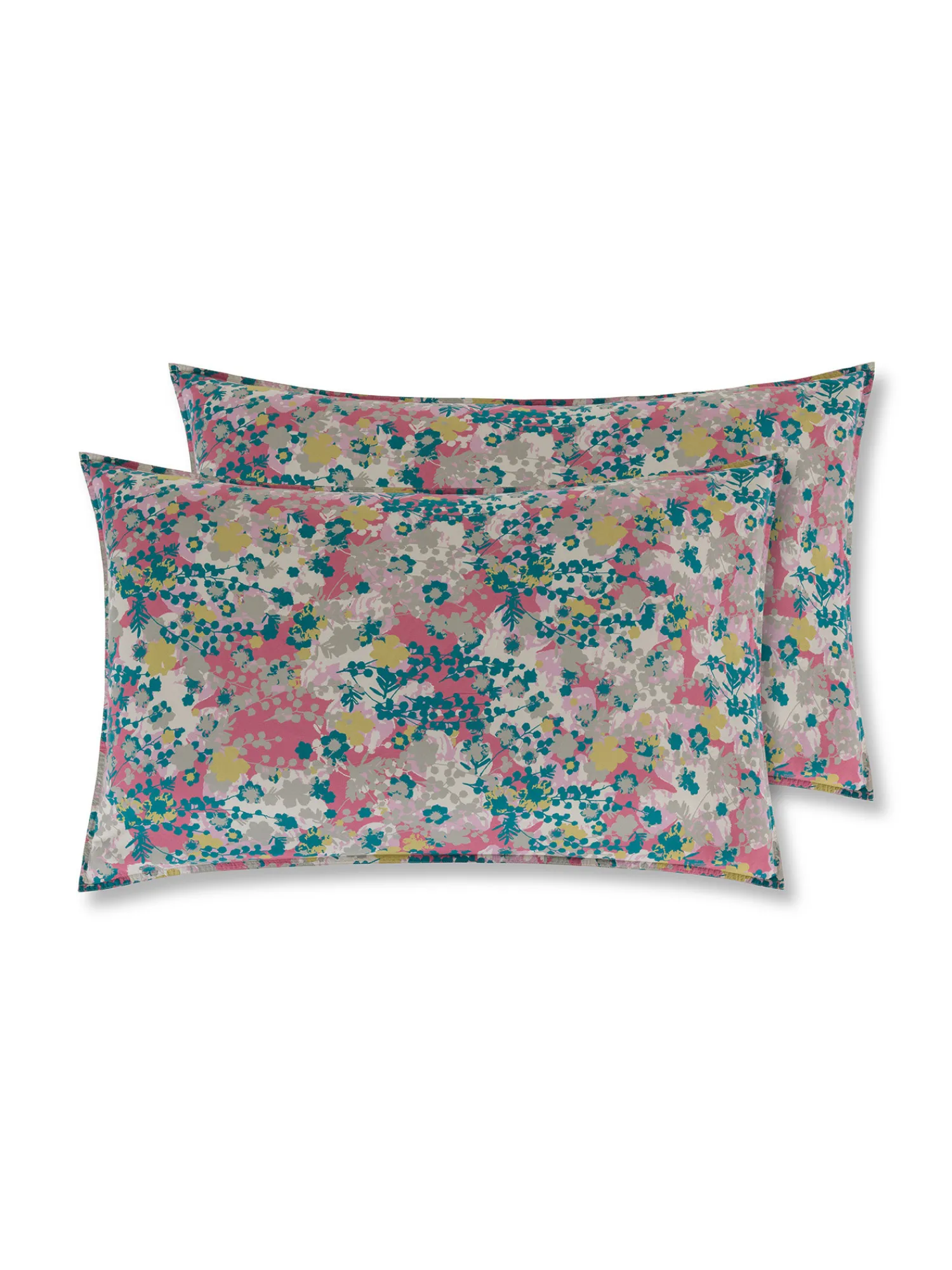 society limonta Set 2 federe percalle di cotone stampato Special Capsule SOCIETY Made in Italy per Coincasa