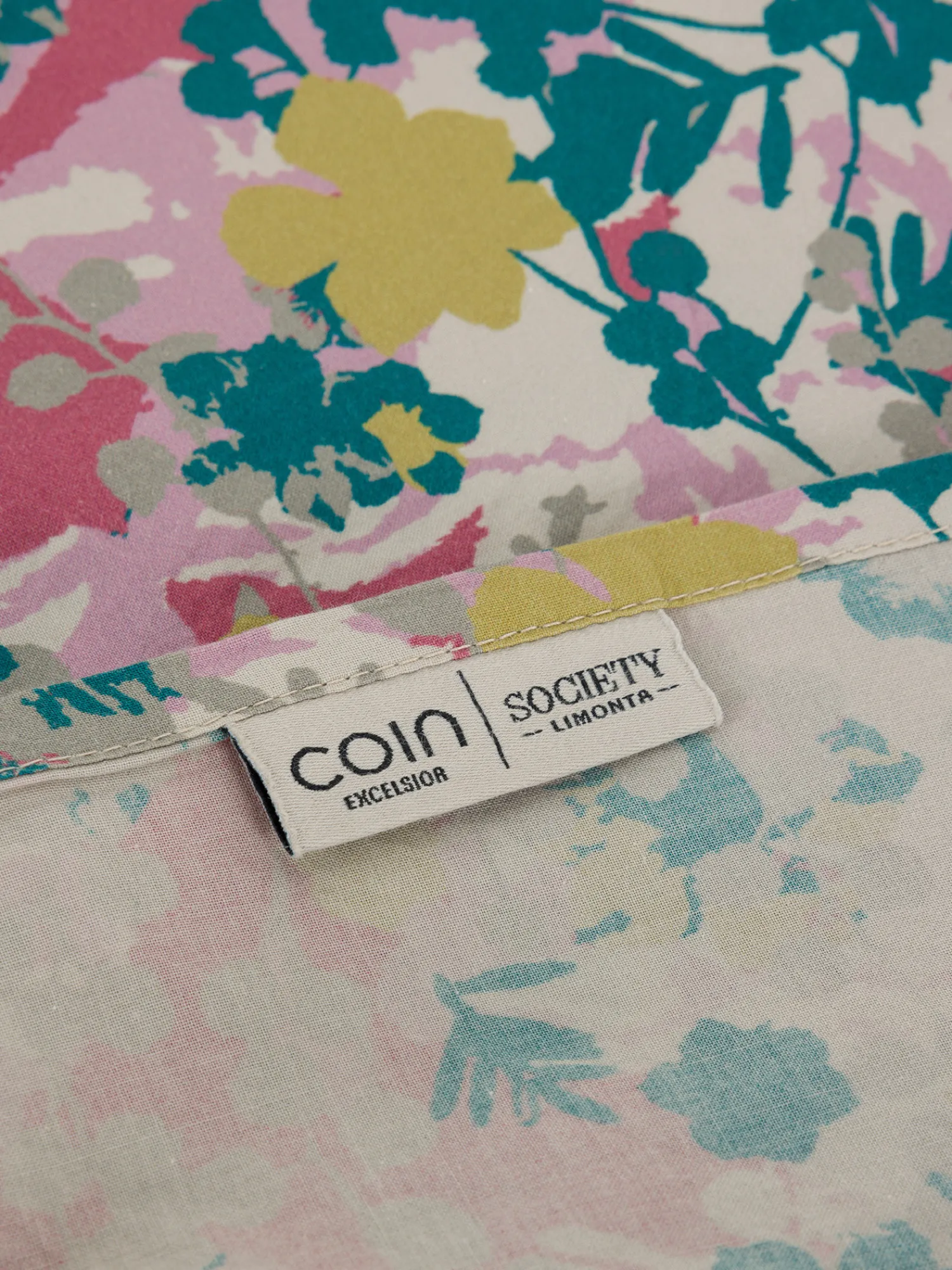 society limonta Set 2 federe percalle di cotone stampato Special Capsule SOCIETY Made in Italy per Coincasa