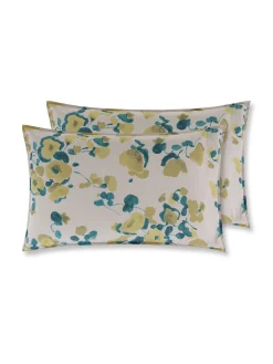 society limonta Set 2 federe percalle di cotone stampato Special Capsule SOCIETY Made in Italy per Coincasa