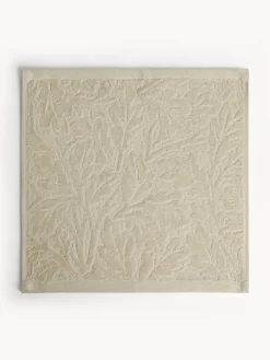 coincasa Set 2 lavette in cotone velour motivo in rilievo