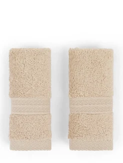 coincasa Set 2 lavette puro cotone tinta unita Zefiro