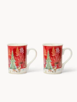 coincasa Set 2 mug in new bone china alci vintage