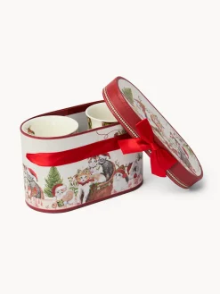 coincasa Set 2 mug in new bone china gattini vintage