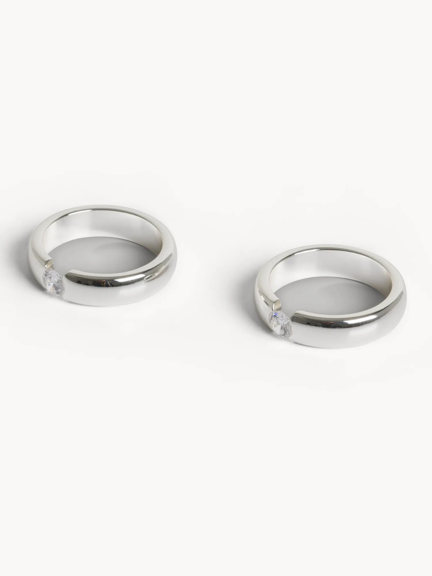 coincasa Set 2 portatovaglioli in silver plated