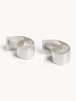 coincasa Set 2 portatovaglioli in silver plated