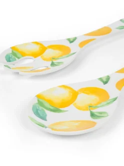 coincasa Set 2 posate melammina motivo limoni