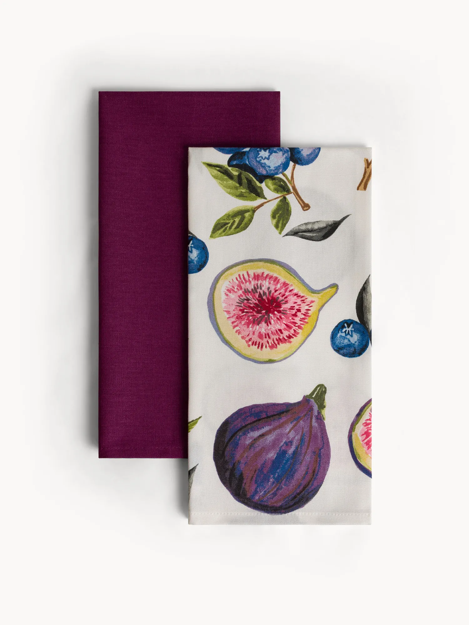 coincasa Set 2 strofinacci in panama di puro cotone