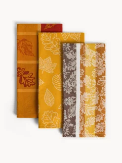 coincasa Set 3 strofinacci in puro cotone jacquard