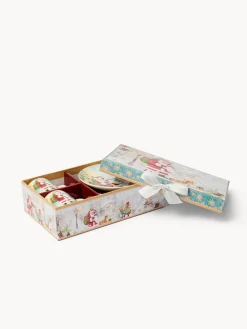 coincasa Set 2 tazze caffè in new bone china Babbo Natale vintage