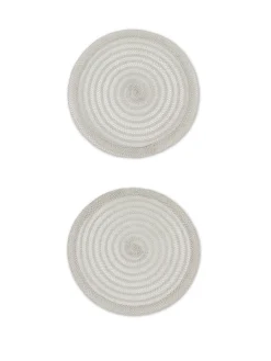 coincasa Set 2 tovagliette trama intrecciata