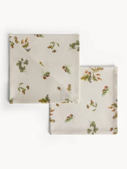 coincasa Set 2 tovaglioli by Tessitura Randi in drill di puro cotone stampato