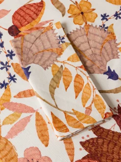 coincasa Set 2 tovaglioli in puro cotone stampa foliage