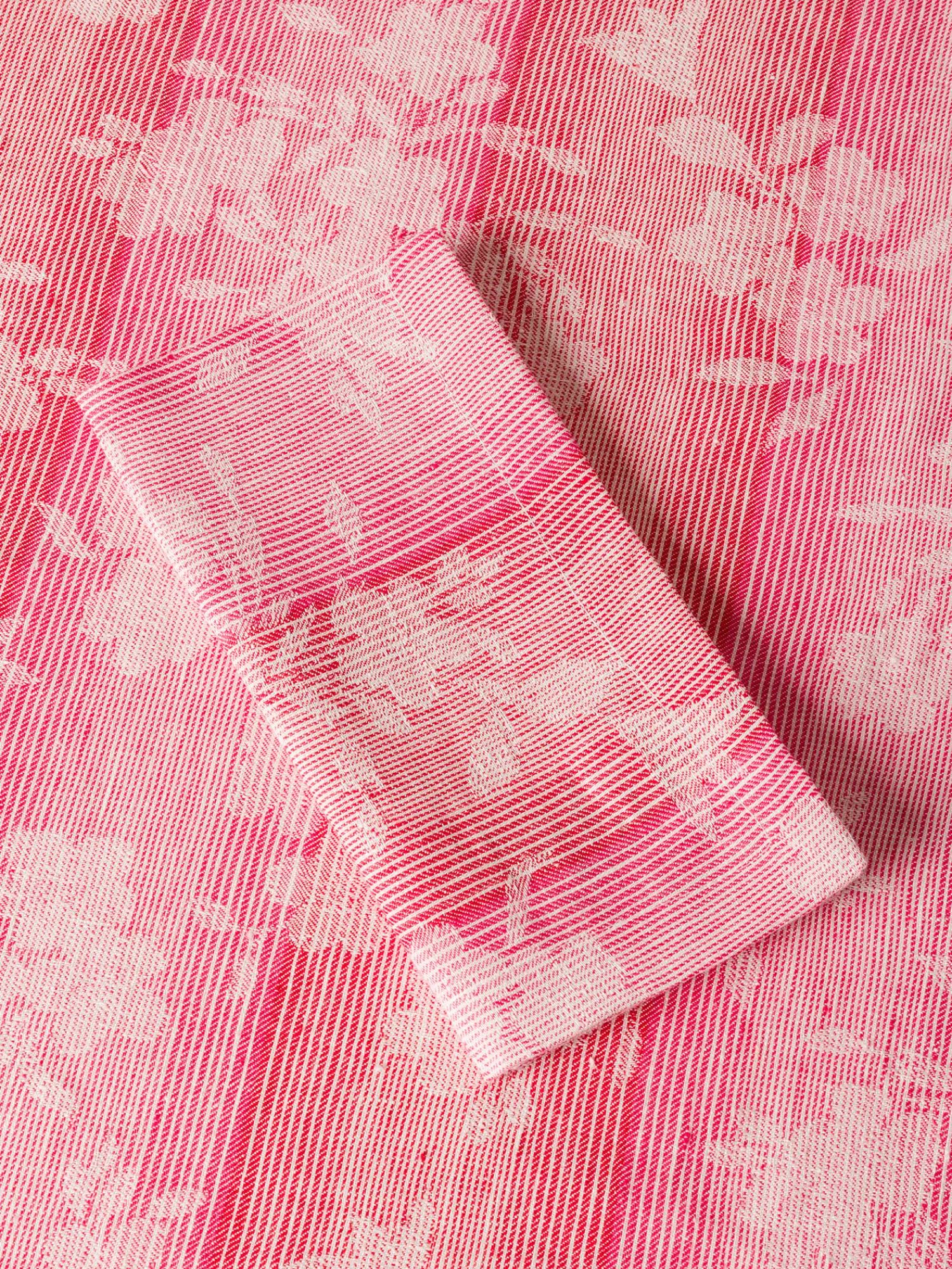 coincasa Set 2 tovaglioli in puro lino motivo floreale