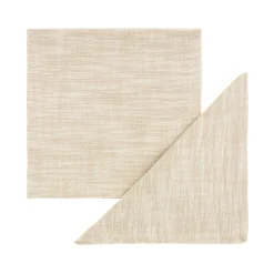 coincasa Set 2 tovaglioli puro cotone fiammato tinta unita