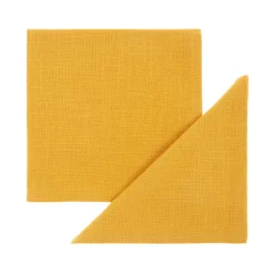 coincasa Set 2 tovaglioli puro cotone fiamamto tinta unita