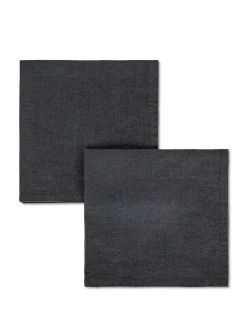 coincasa Set 2 tovaglioli puro lino lavato tinta unita