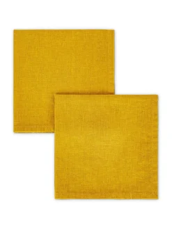 coincasa Set 2 tovaglioli puro lino lavato tinta unita