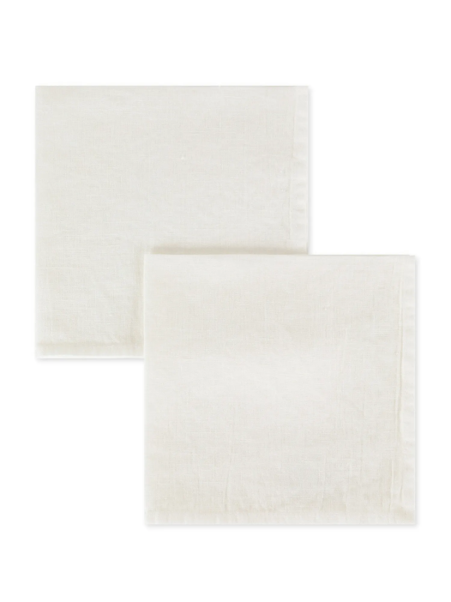 coincasa Set 2 tovaglioli puro lino lavato tinta unita