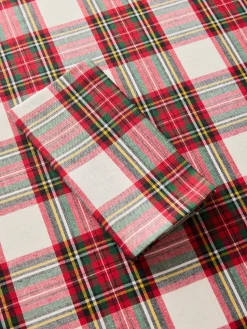 coincasa Set 2 tovaglioli tartan in puro cotone tinto filo