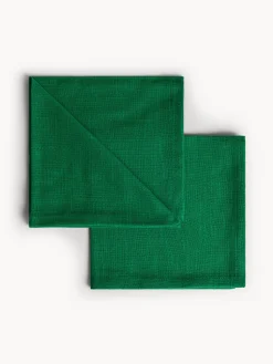 coincasa Set di 2 tovaglioli in slub di cotone tinta unita