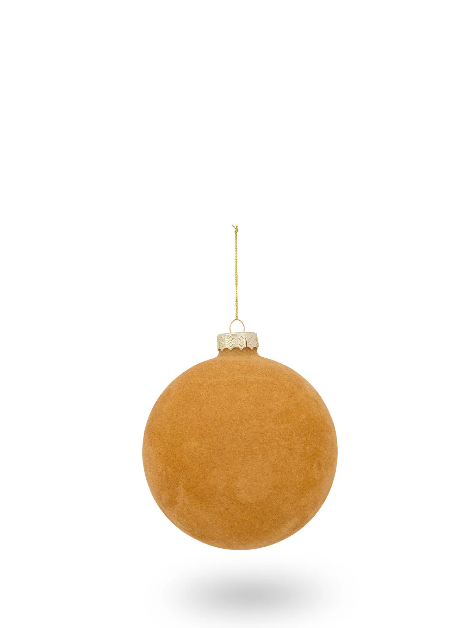 coincasa Sfera in vetro decorata a mano effetto velluto