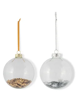 coincasa Sfera in vetro decorata a mano