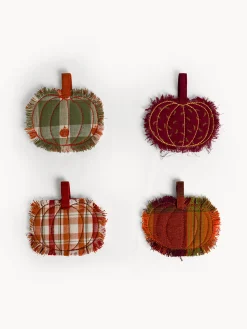 coincasa Sottobicchiere a forma di zucca in puro cotone con frangette