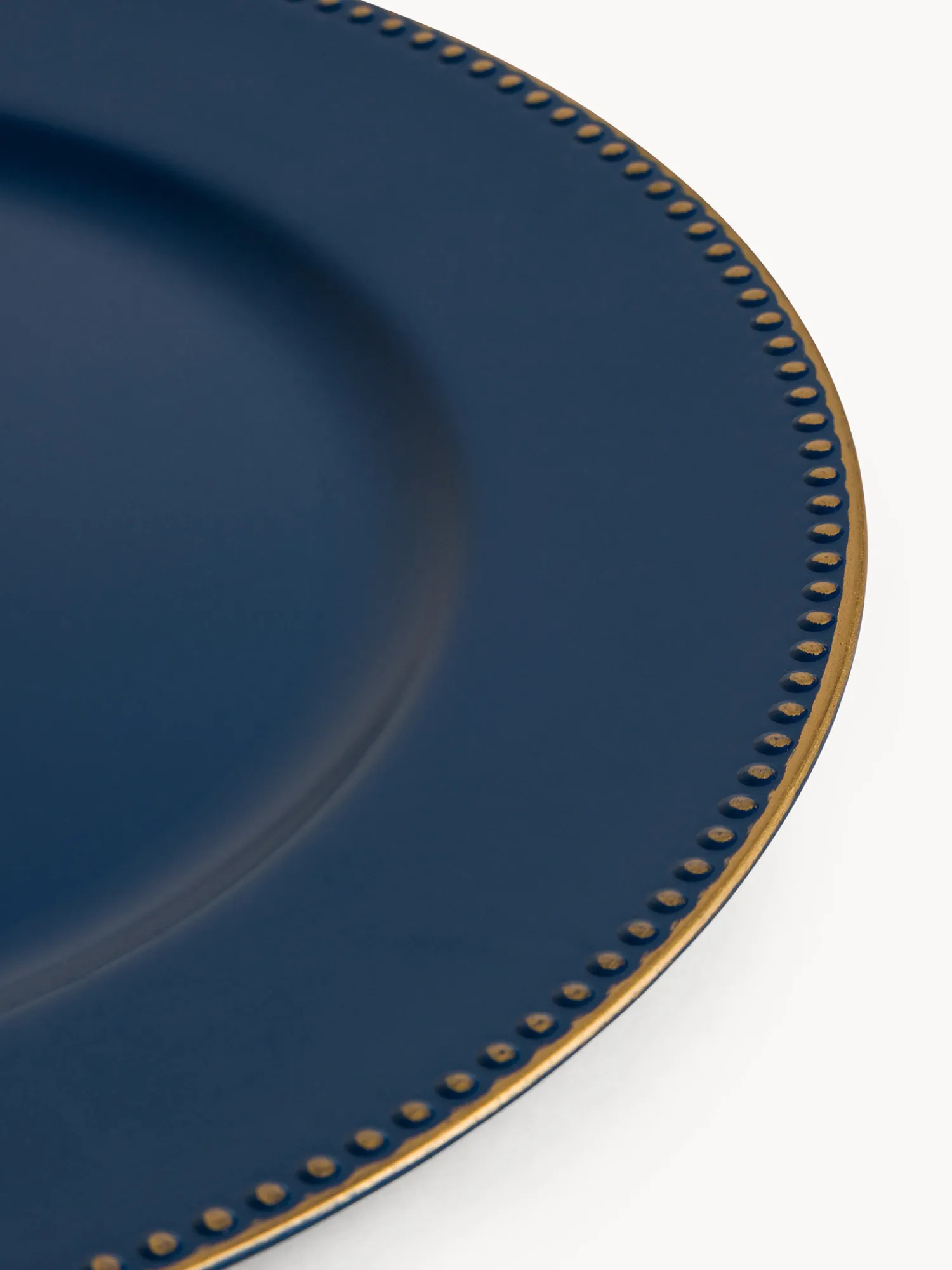 coincasa Sottopiatto in plastica con filo oro