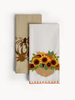 coincasa Strofinaccio in puro cotone con ricamo