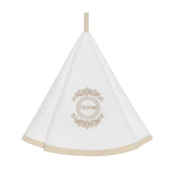 coincasa Strofinaccio rotondo in morbida spugna di puro cotone con ricamo