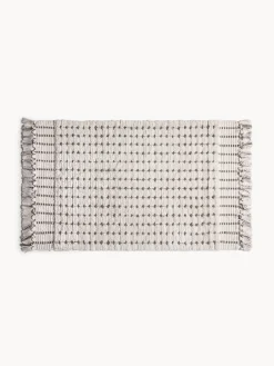 coincasa Tappeto bagno in cotone fantasia a trattini