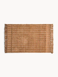 coincasa Tappeto bagno in cotone fantasia a trattini