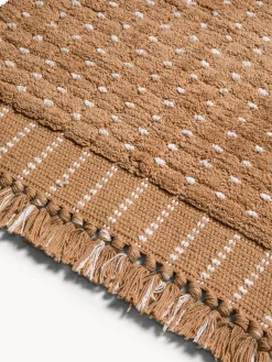 coincasa Tappeto bagno in cotone fantasia a trattini