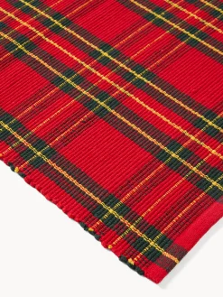 coincasa Tappeto da cucina tartan in puro cotone