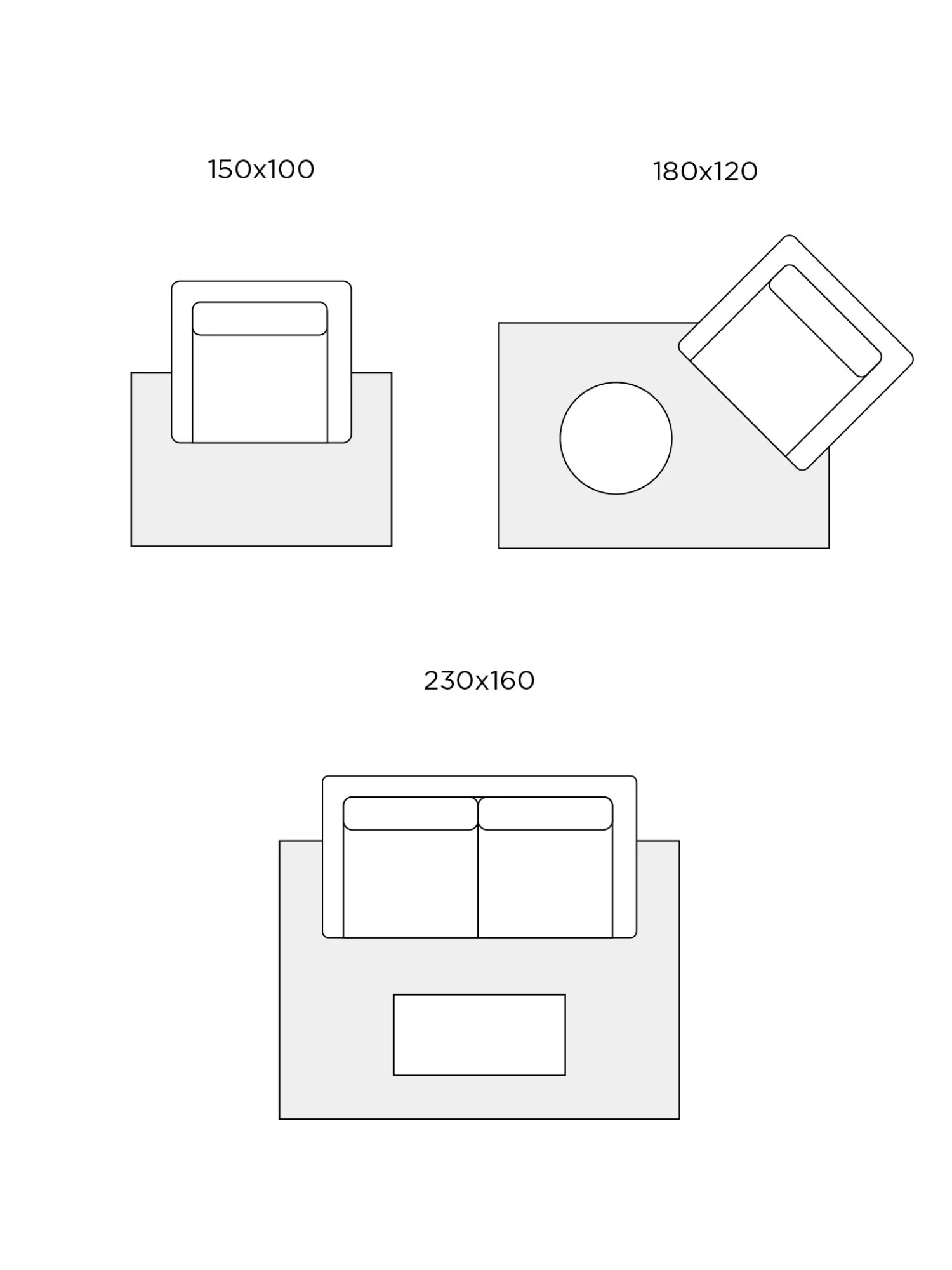 coincasa Tappeto juta motivo geometrico