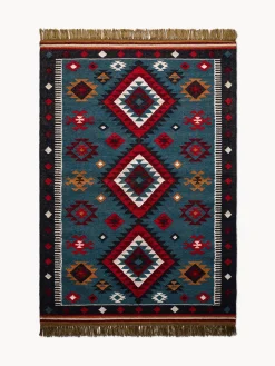 coincasa Tappeto stile Navajo con motivo geometrico e frange