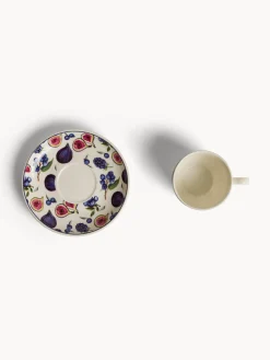 coincasa Tazza caffè new bone china motivo fichi