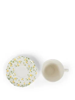 coincasa Tazza caffè porcellana motivo fiorellino