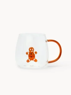 coincasa Tazza colazione in vetro borosilicato dettaglio gingerbread