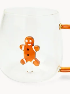 coincasa Tazza colazione in vetro borosilicato dettaglio gingerbread