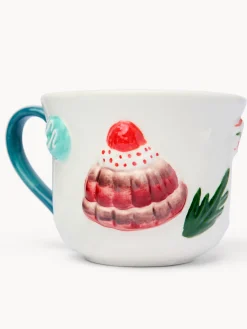 coincasa Tazza da colazione in ceramica motivo macarons