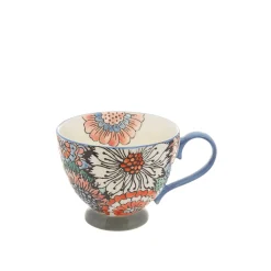 coincasa Tazza da colazione stoneware dipinta a mano