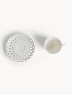 coincasa Tazza tè in porcellana traforata