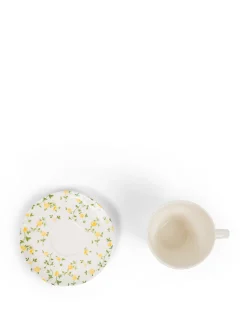 coincasa Tazza tè porcellana motivo fiorellino