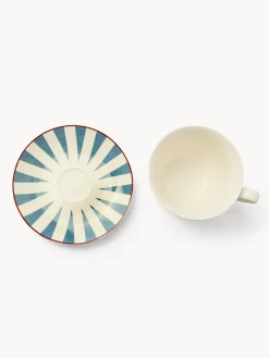 coincasa Tazze colazione in new bone china a righe