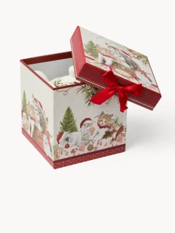 coincasa Teaforone in new bone china gattini vintage