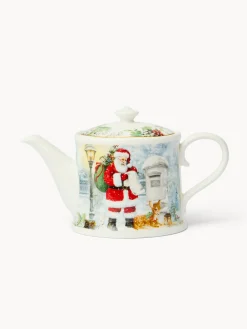 coincasa Teiera in new bone china Babbo Natale vintage