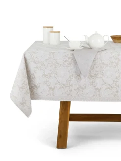 coincasa Tovaglia centrotavola lino e cotone motivo ornamentale