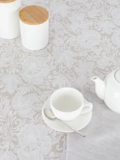 coincasa Tovaglia centrotavola lino e cotone motivo ornamentale