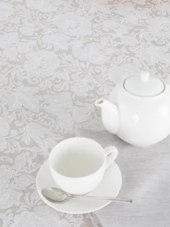 coincasa Tovaglia centrotavola lino e cotone motivo ornamentale